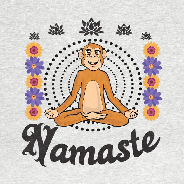 Yoga Namaste Ape Gift by Jackys Design Room